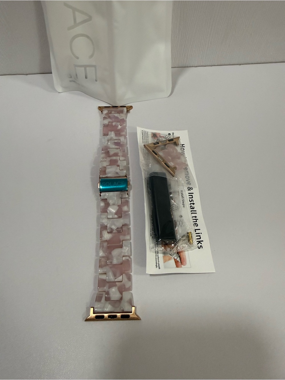 Solace Lightweight Perma Watch Band Universal Fit for Apple Watch  Powderflower